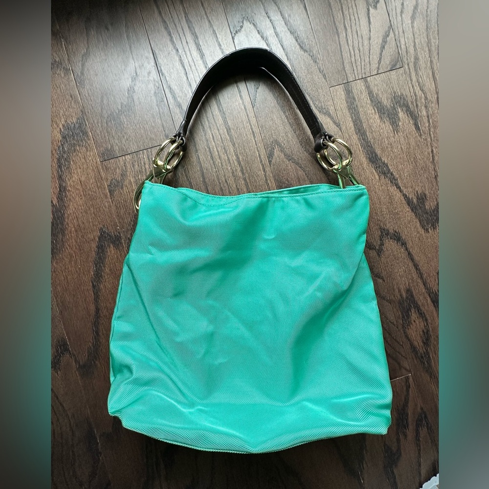JPK Paris 75 green hobo style handbag